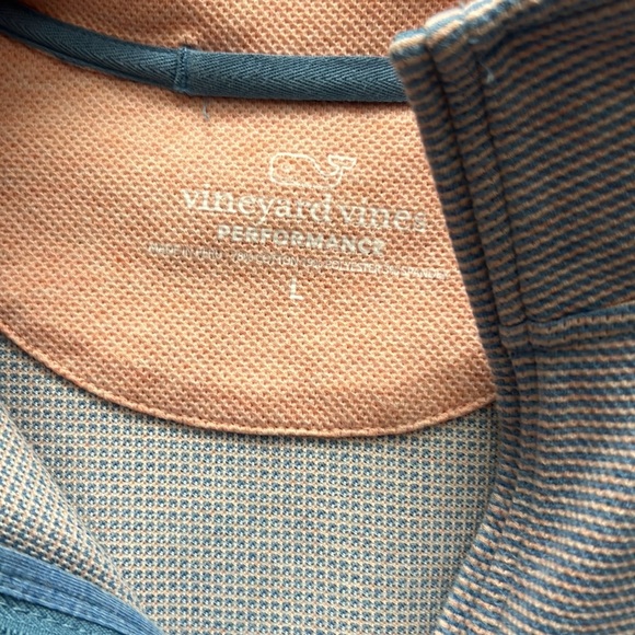 Mens Vineyard Vines Pullover purple light orange mix size L - Picture 2 of 2